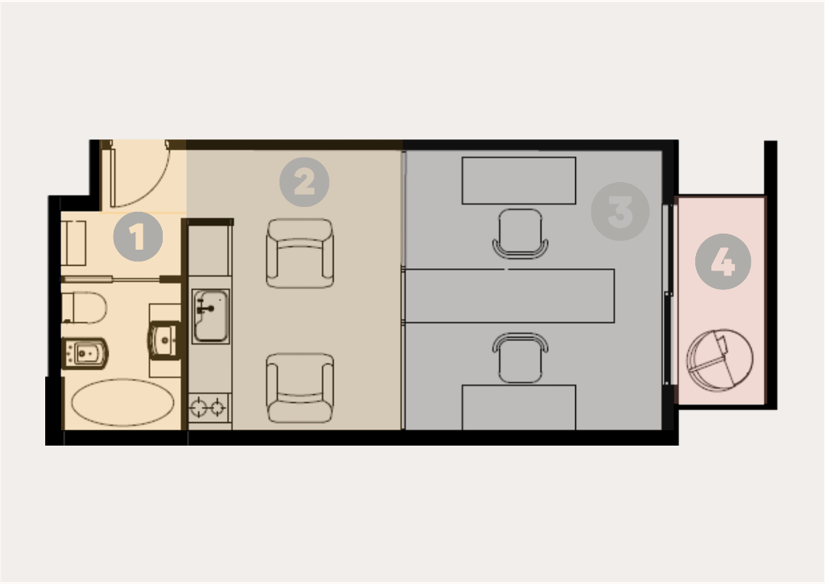Proceso de diseño - Plano de distribución y planta de zonas del estudio